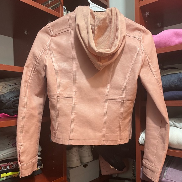 JOU JOU Girls Leather Jacket - Picture 3 of 3